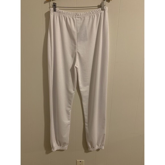 Pretty Little Thing white joggers size 10 NWT - Picture 2 of 4